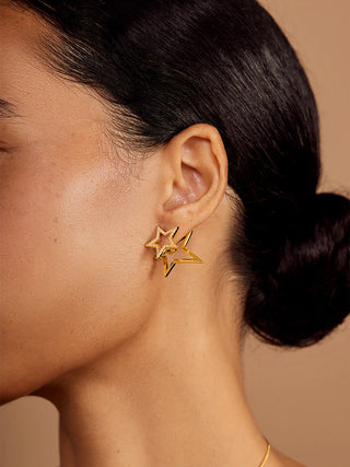 Pave Star Outline Ear Jacket by Rho