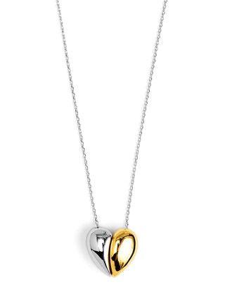 Split Heart Pendant Necklace by Rho