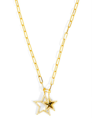 Layered Pavé Star Pendant Necklace by Rho
