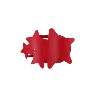 Teleties Red Shooting Star Flat Hair Clip (4 Sizes)