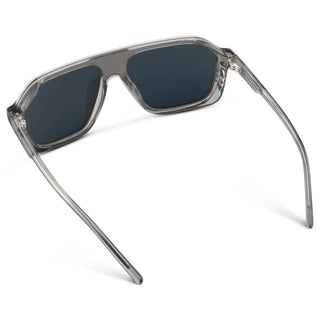 Ryder in Ash Grey/Mirror Blue Lens Polarized Sunglasses