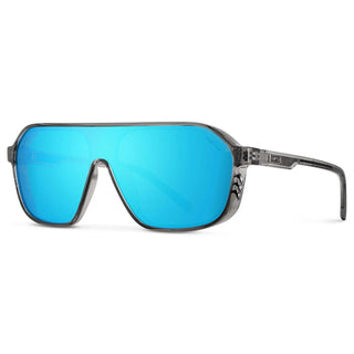 Ryder in Ash Grey/Mirror Blue Lens Polarized Sunglasses