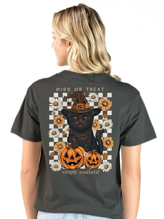 Simply Southern Hiss or Treat Tee on Dark Grey