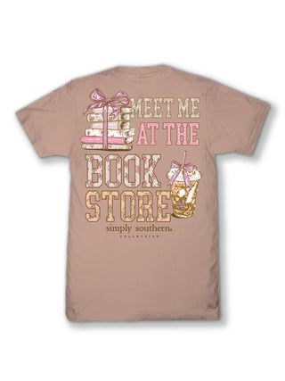 Simply Southern - "Meet Me at the Book Store" Tee in Mahogany