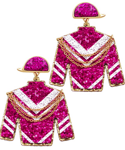 Glitter Derby Uniform Earrings (2 colors)
