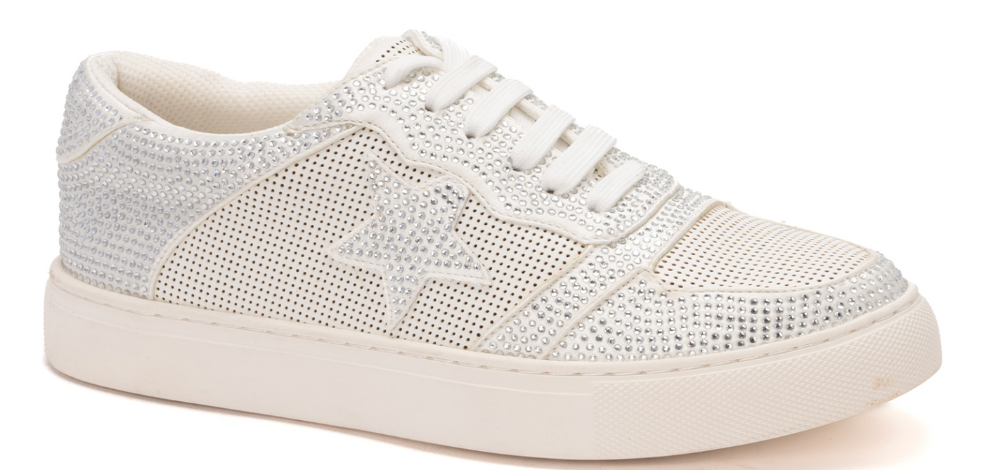 Corkys "Legendary" Sneakers in White Crystal Final Sale