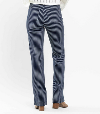 Judy Blue High Waist Tummy Control Striped Straight Final Sale