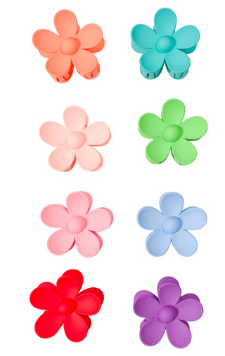 Sophia's Corner Flower Hair Claw Clips (15 colors)