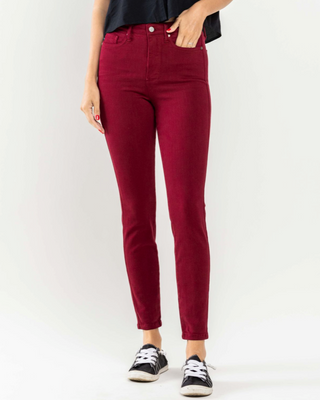 Judy Blue Scarlet High Waist Tummy Control Garment Dyed Skinny
