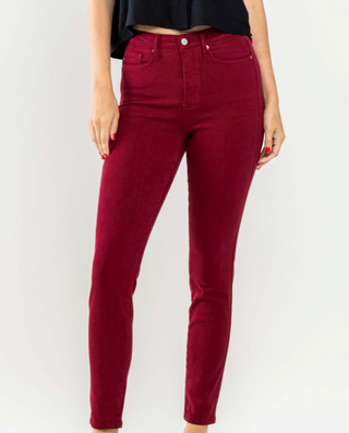 Judy Blue Scarlet High Waist Tummy Control Garment Dyed Skinny