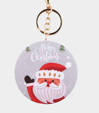 Sophia's Corner Christmas Theme Printed Cosmetic Mirrors Keychain (4 Options)