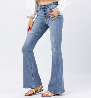 JUDY BLUE HI-RISE DESTROYED FLARE