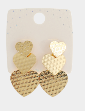 Sophia's Corner Triple Metal Dropdown Earrings (2 Colors)