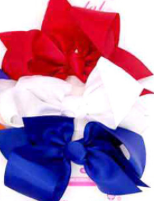 Sophia's Corner Solid Bow Snap Alligator Hair Clips
