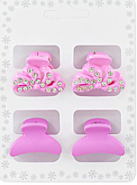 Sophia's Corner Rhinestone Embellished Mini Hair Claw Clips (6 Colors)