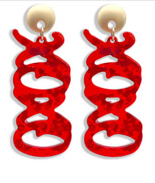 "XOXO" Acrylic Earrings