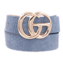 Crocodile Faux Leather CG Belt (2 Colors)