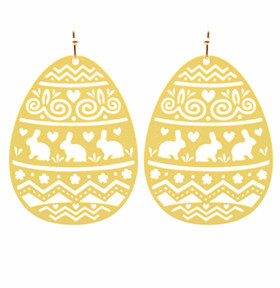 Easter Egg Filigree Earrings (3 Colors)