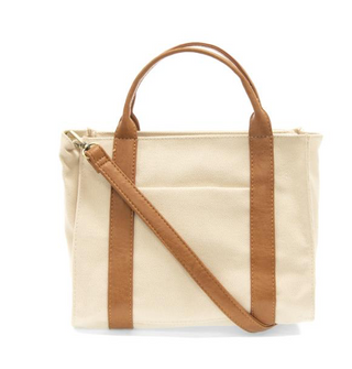 CREAM GWEN MEDIUM CANVAS TOTE
