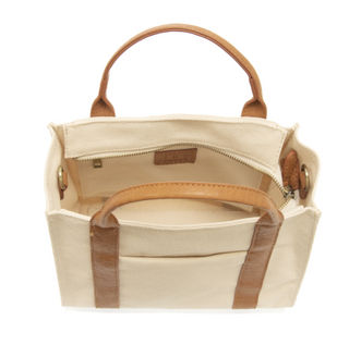 CREAM GWEN MEDIUM CANVAS TOTE