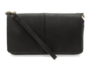 JOY SUSAN BLACK EVERLY ORGANIZER FLAP CROSSBODY