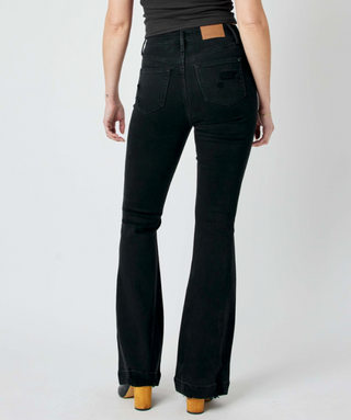 Judy Blue Black High Waist Tummy Control Destroy Flare