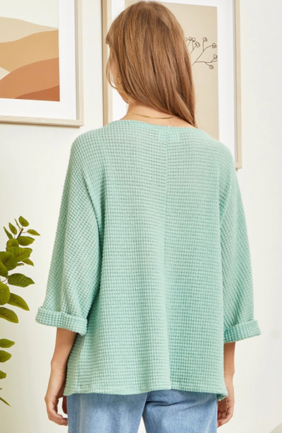 Sage Lightweight Sweater Knit Tunic Top