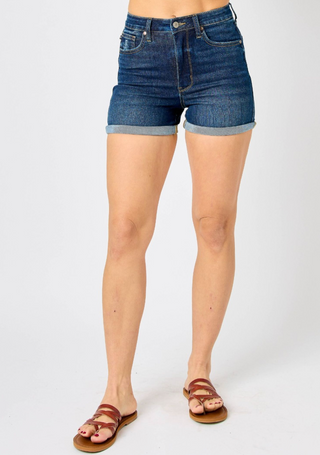 JUDY BLUE DARK HIGH WAIST TUMMY CONTROL COOL DENIM Final Sale