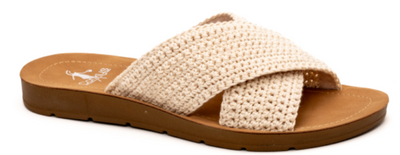 Corkys "Dig It" Sandal in Ivory