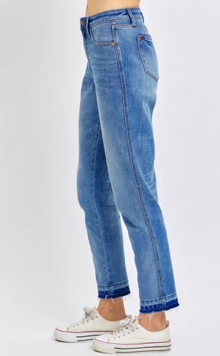 JUDY BLUE MR RIGID MAGIC RELEASE HEM BOYFRIEND