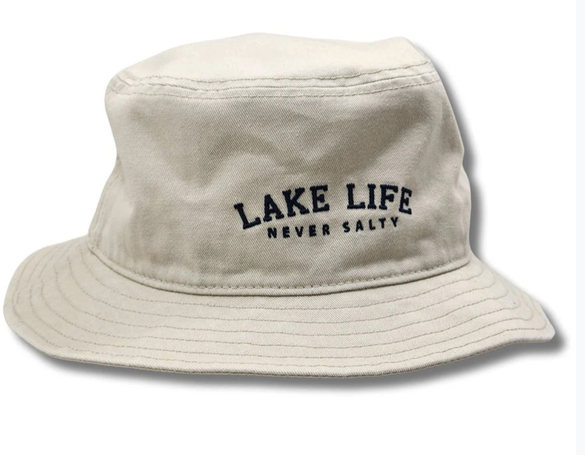 "LAKE LIFE NEVER SALTY" Bucket Hat