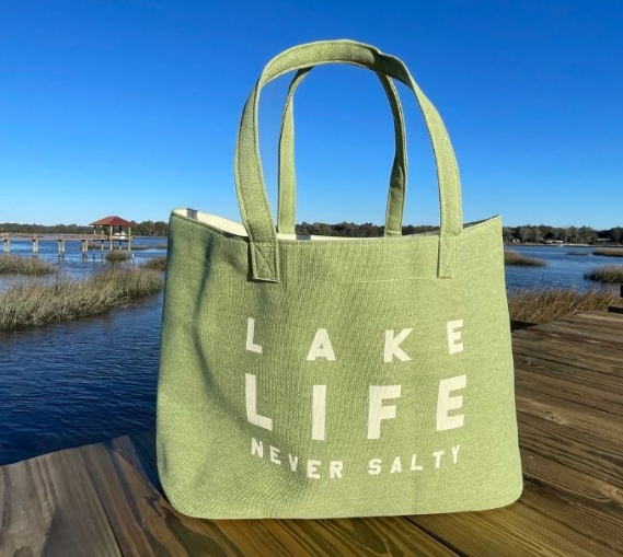 Lake life tote bag hotsell
