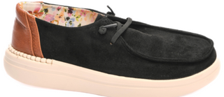 Kayak 2 by Corkys Footwear in Black Faux Suede Final Sale