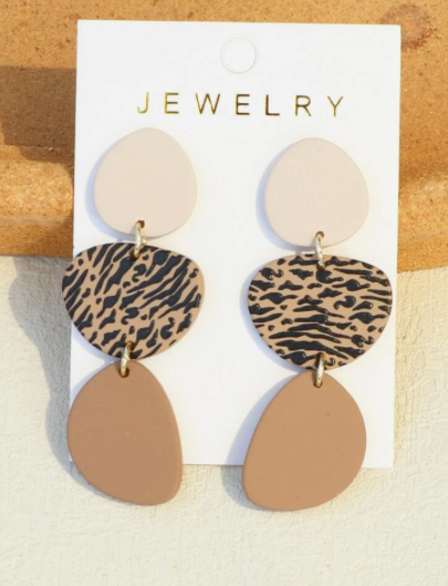 Geometric Drop Earrings (3 Colors)