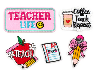 Teacher Iron On Hat Patches