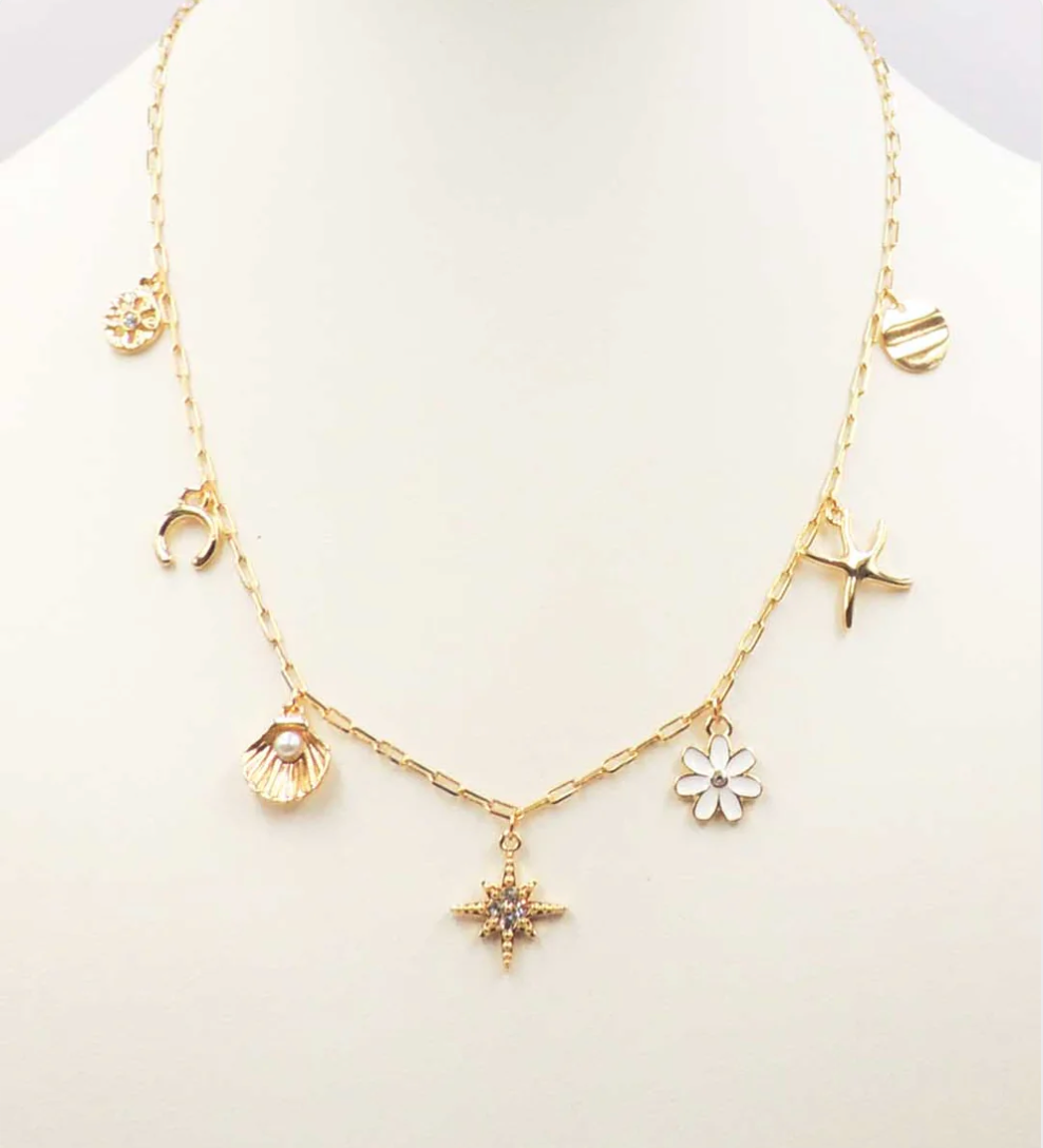 Gold Charm Necklace