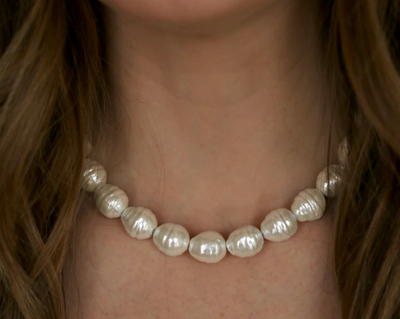 Glam Large Pearl Necklace