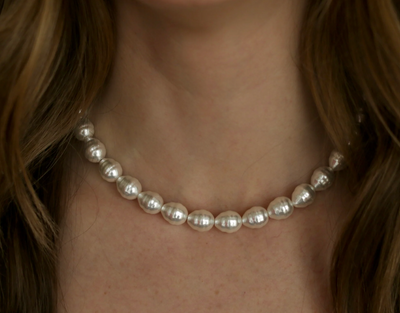 Glam Small  Pearl Necklace by Inspire Designs