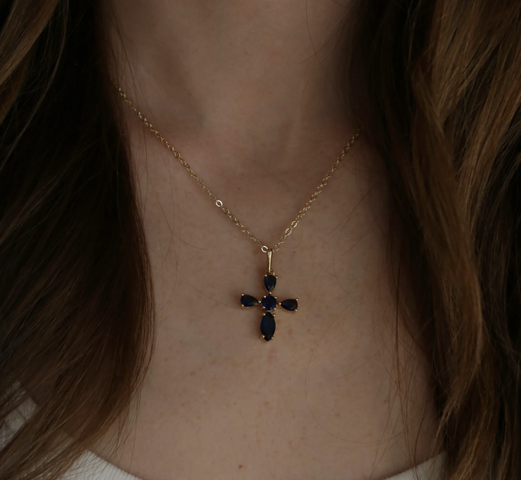 Calming Cross Necklace by Inspire Designs