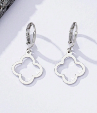 Hollow Out Lucky Clover Dangle Earrings (2 Options)
