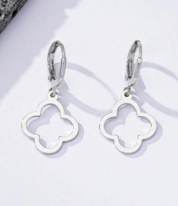 Hollow Out Lucky Clover Dangle Earrings (2 Options)