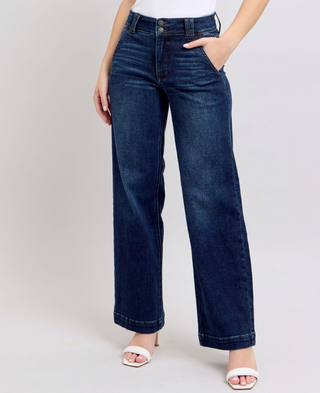 Judy Blue HW Dark Wide Leg