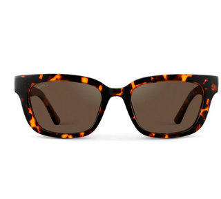 Vivian in Ember Tortoise/Dark Brown Polarized Sunglasses