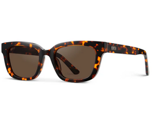 Vivian in Ember Tortoise/Dark Brown Polarized Sunglasses