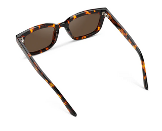 Vivian in Ember Tortoise/Dark Brown Polarized Sunglasses