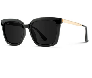 Madison in Black/Black Polarized Sunglasses