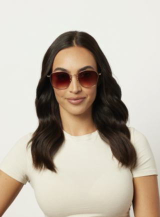 DIFF EYEWEAR AXEL ROSE GOLD + DUSK GRADIENT