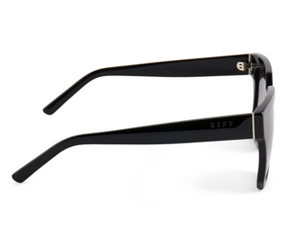 DIFF EYEWEAR ARIANA BLACK + GREY GRADIENT