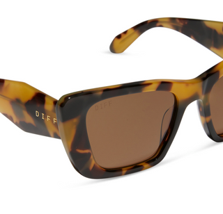 DIFF EYEWEAR AURA BROWN KOMBU + BROWN POLARIZED