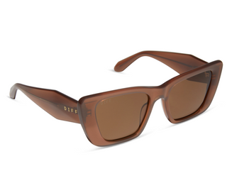DIFF EYEWEAR AURA MACCHIATO + BROWN POLARIZED